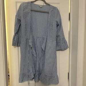 American Eagle Striped Wrap Dress